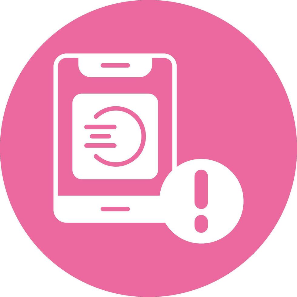 Running apps Solid Circle Style Icon vector