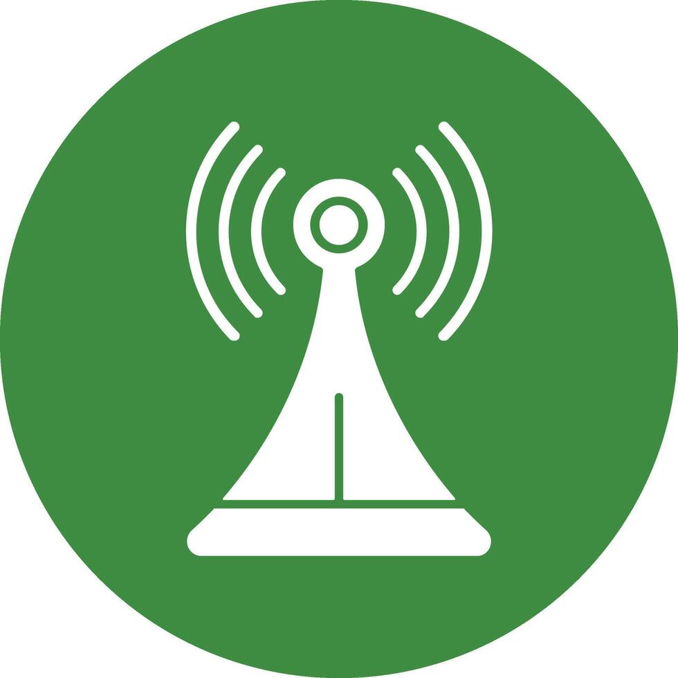 Connection lost Solid Circle Style Icon vector