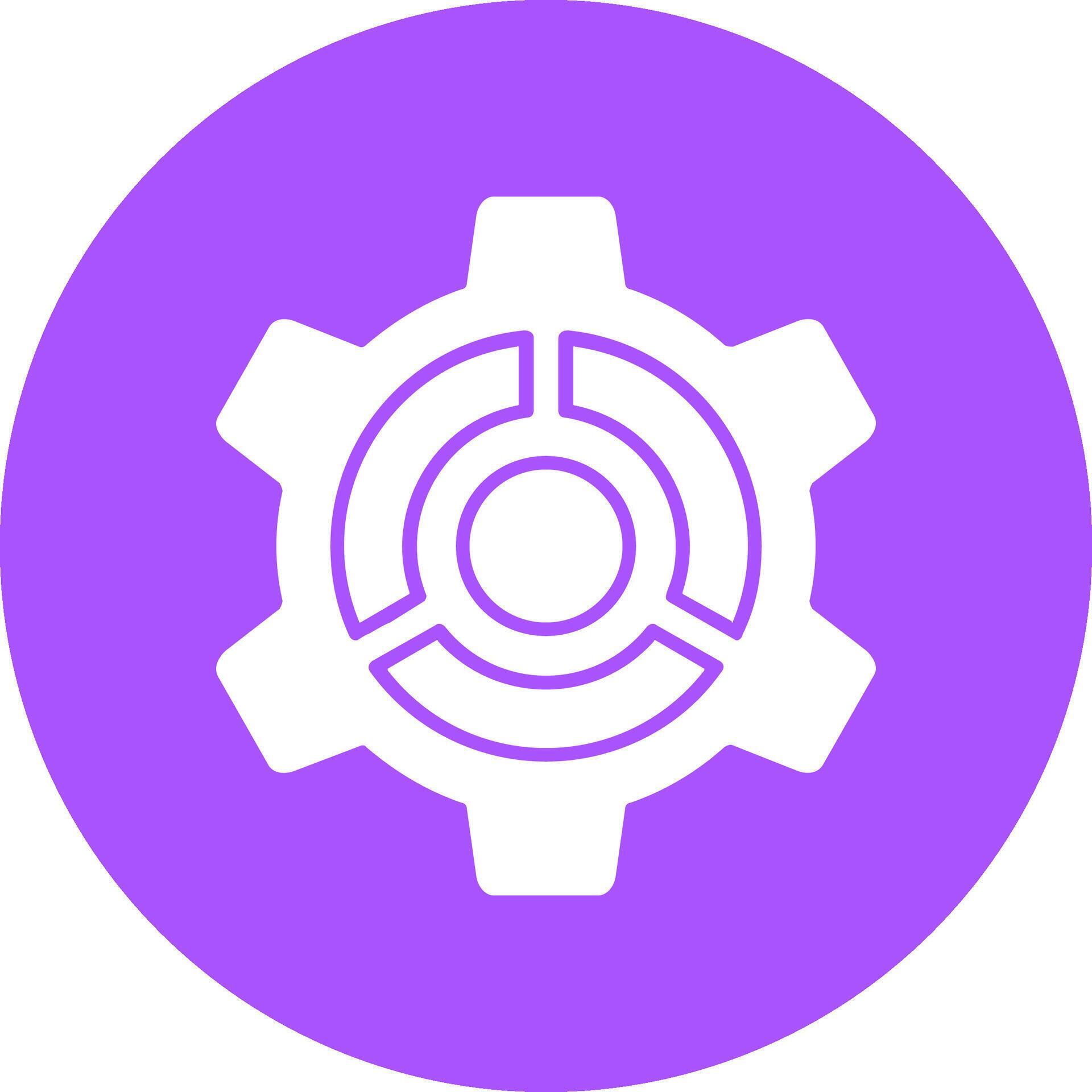 Settings Solid Circle Style Icon 53770723 Vector Art at Vecteezy