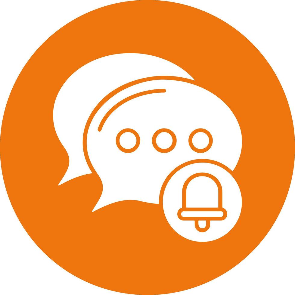 Silent mode Solid Circle Style Icon vector
