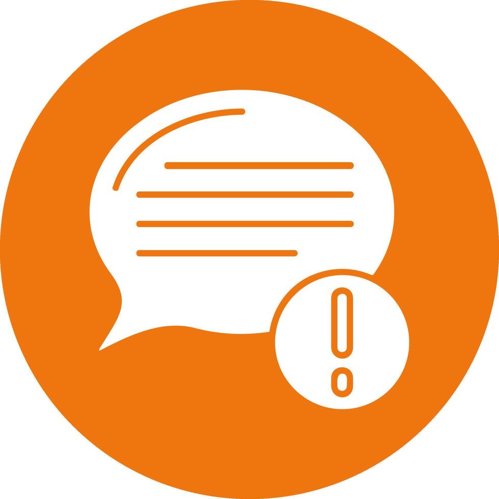 Warning Solid Circle Style Icon vector