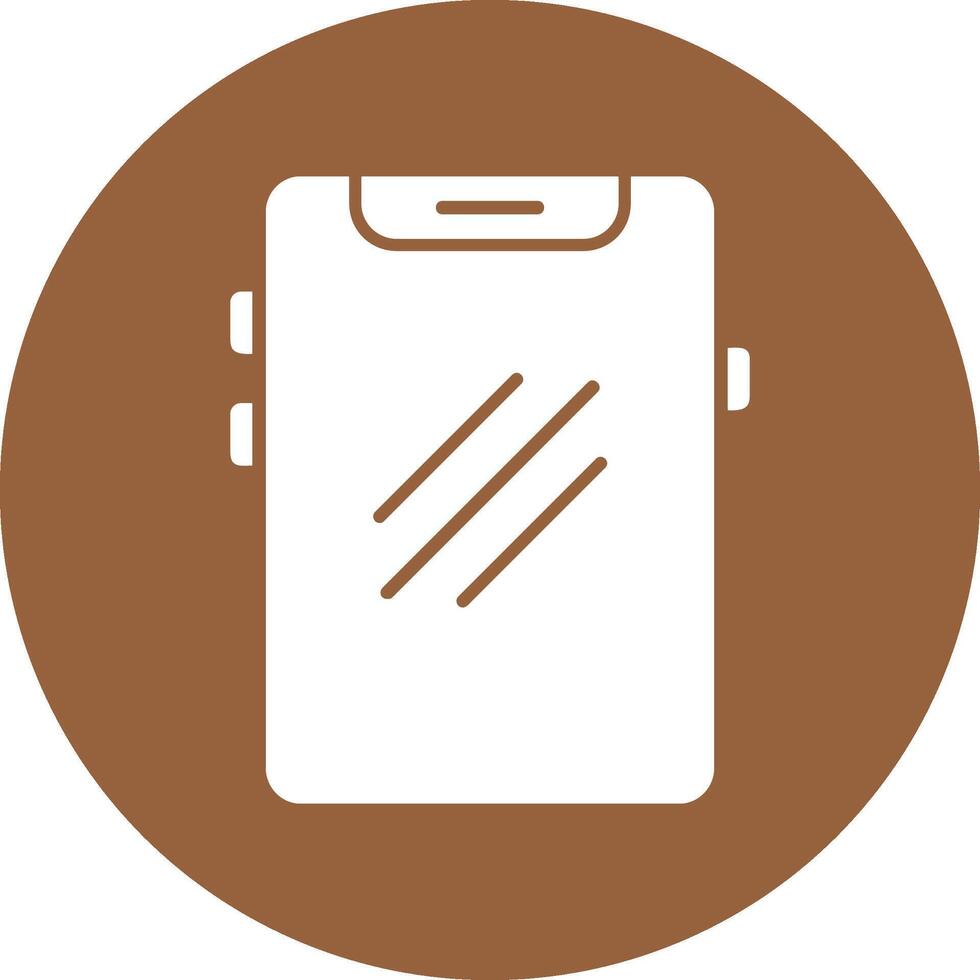 Phone Solid Circle Style Icon vector
