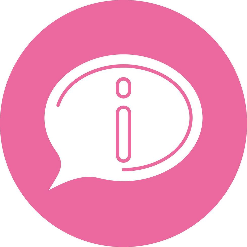 Information Solid Circle Style Icon vector