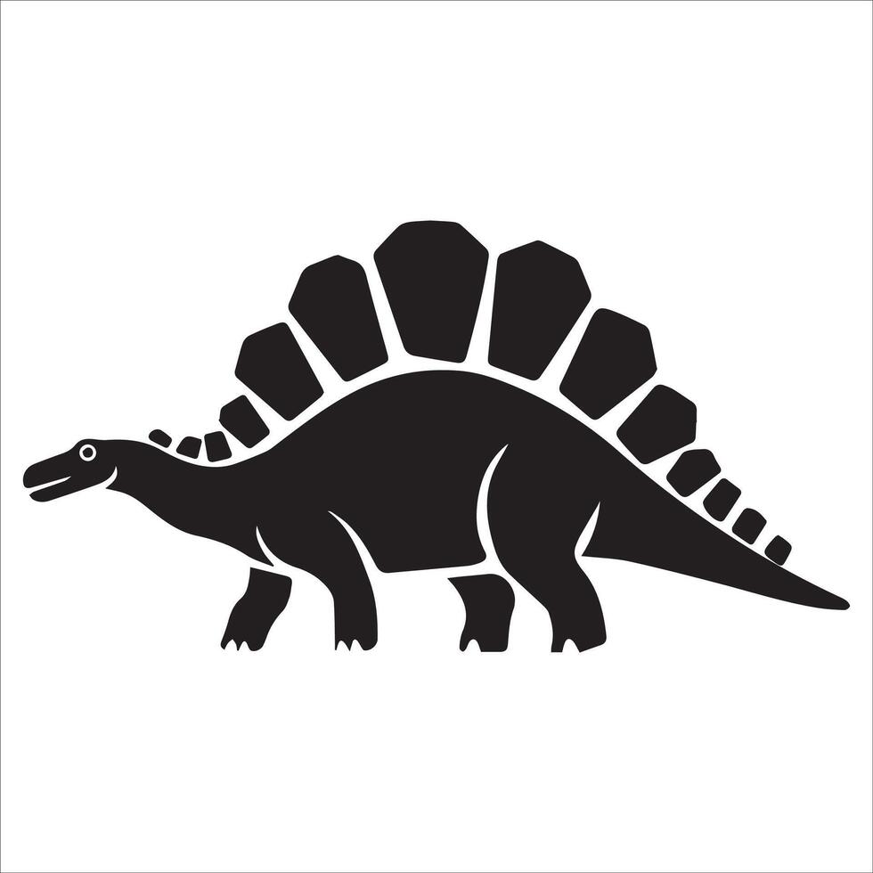Prehistoric Spinosaurus with Large Back Fin vector