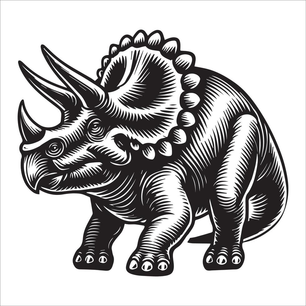 Prehistoric Stegosaurus Featuring Bold Spines vector