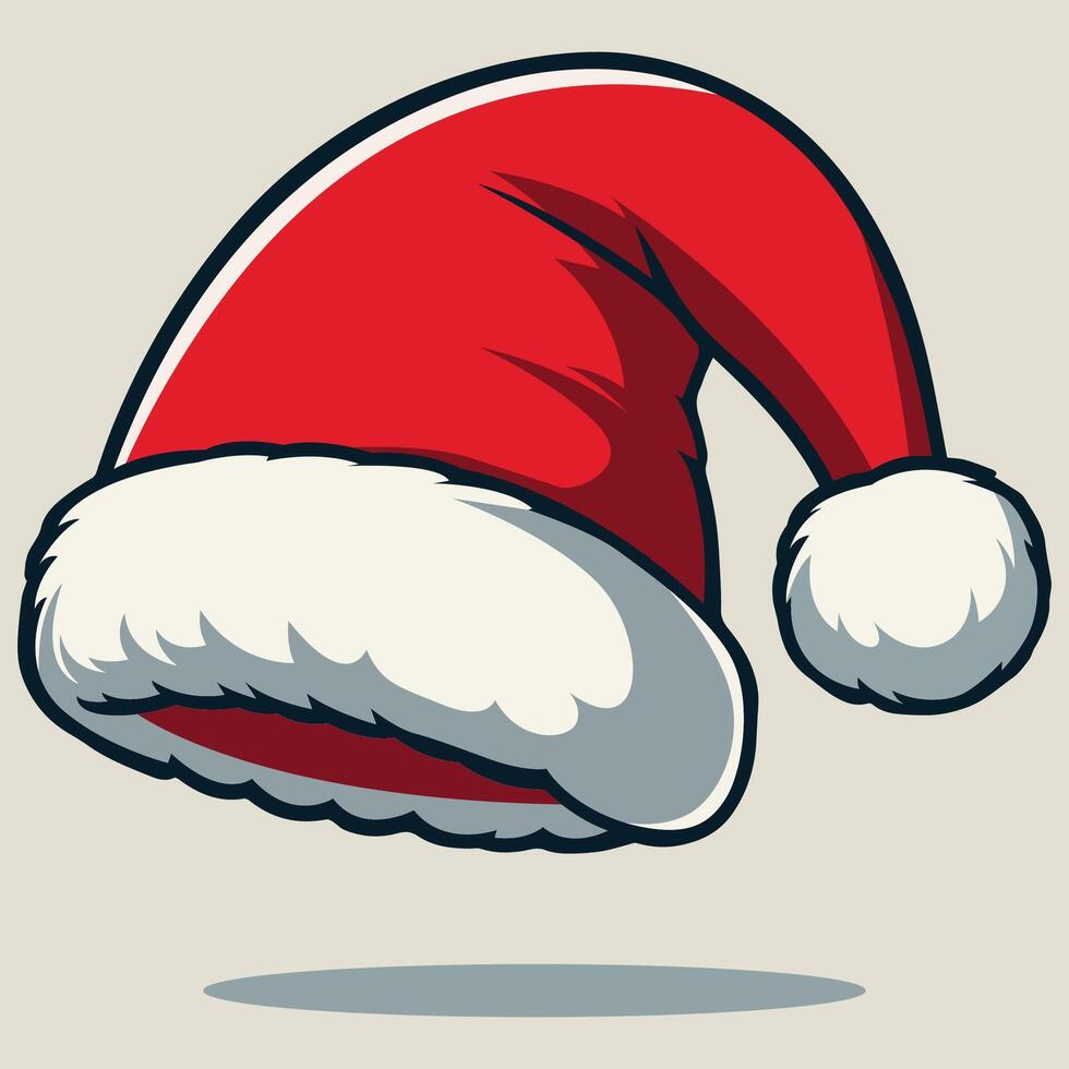 Christmas Cap with Jolly Details vector