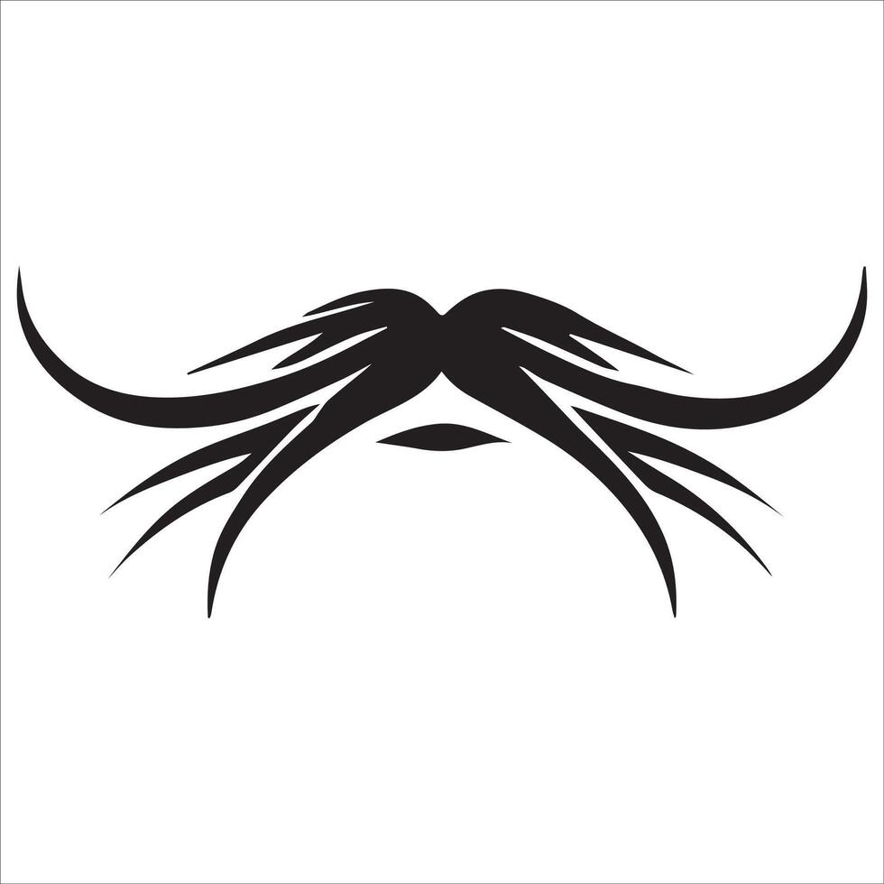 Elegant Handlebar Mustache Graphic vector