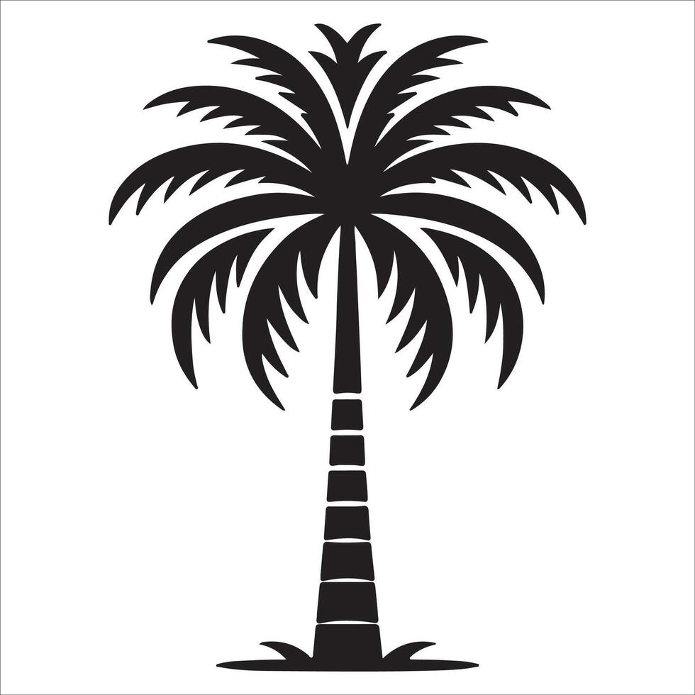 Clean and Bold Palm Tree Design vector