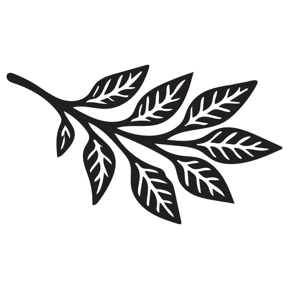 Simple Leaf Icon Design Template vector