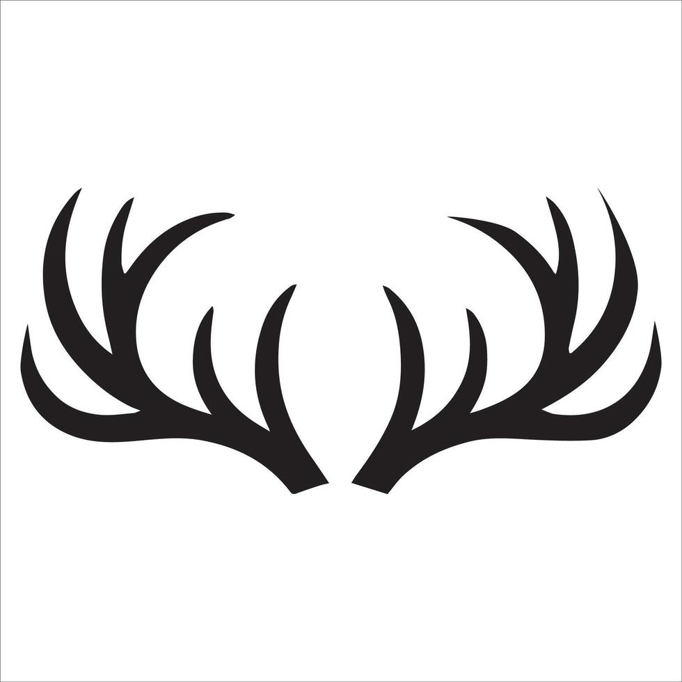 Artistic Reindeer Silhouette Illustration vector