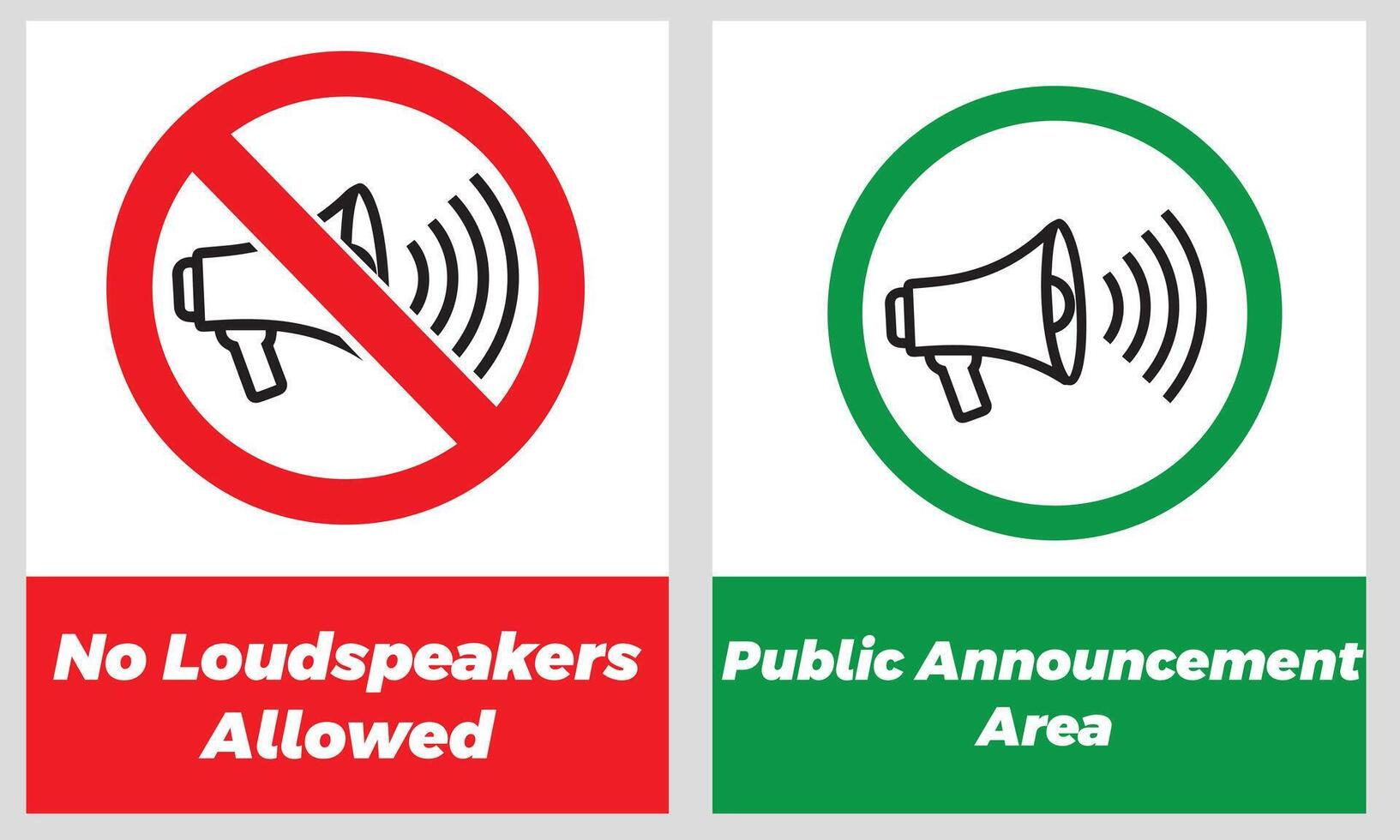 Loudspeaker Black Silhouette Icon Set vector
