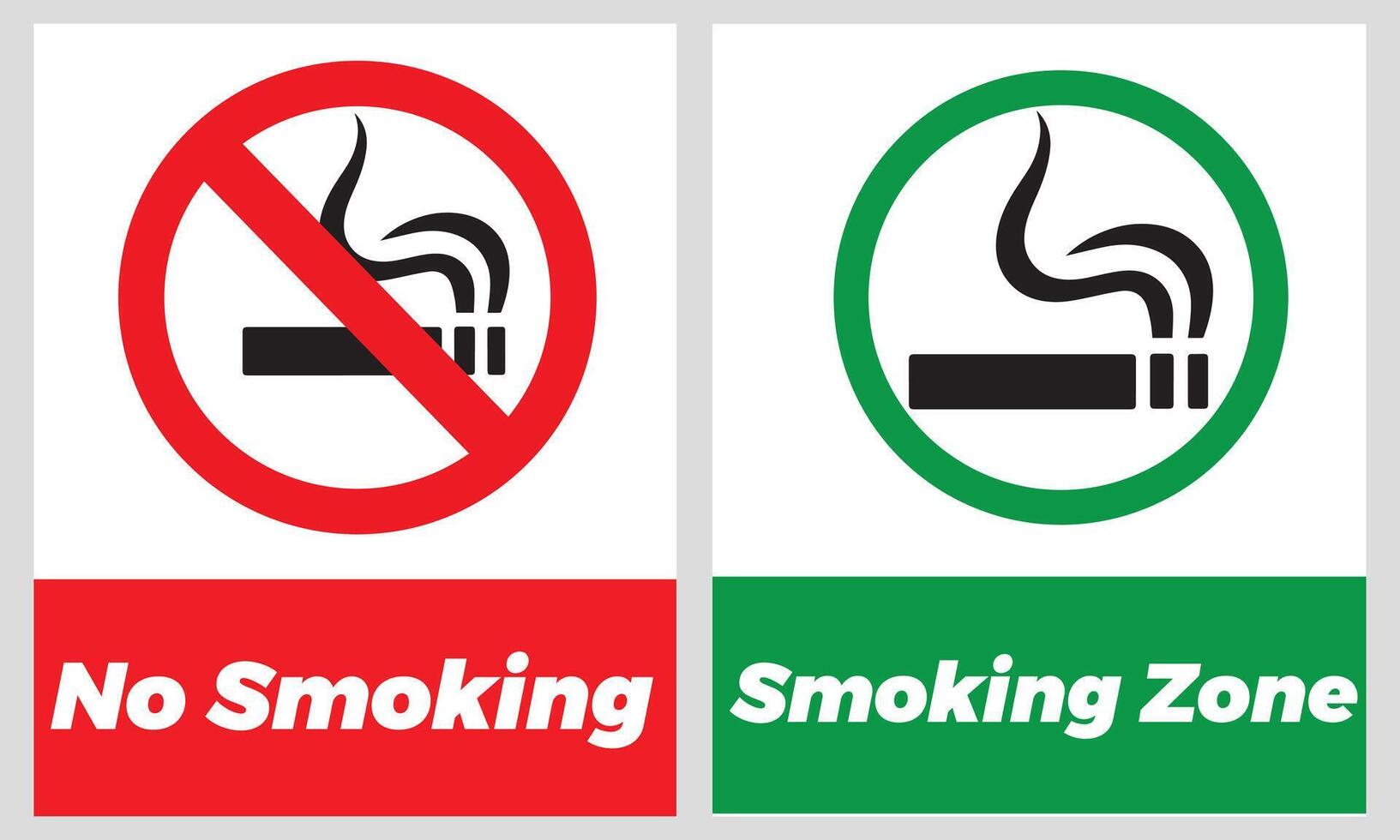 Basic Smoking Symbol with Smooth Lines vector