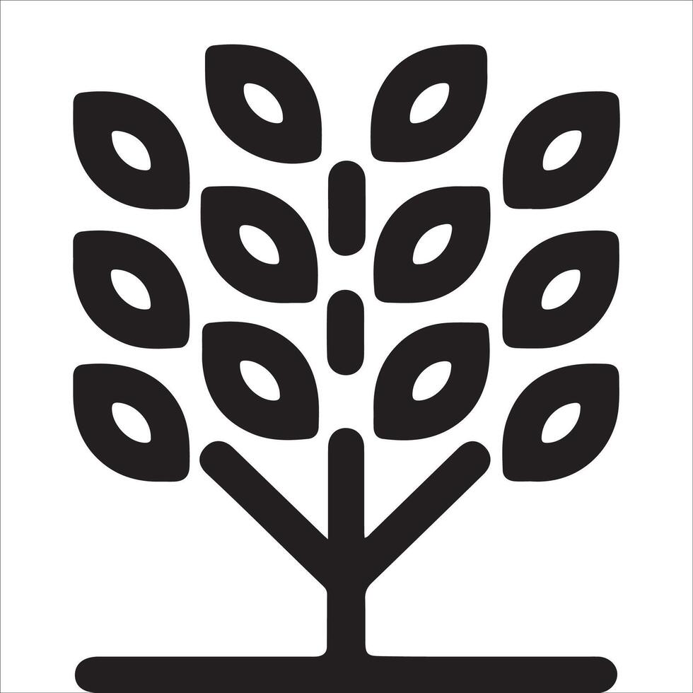 Abstract Tree Design Representing Progress vector