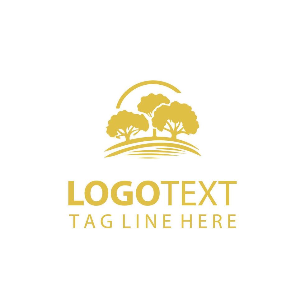 Madrone forest tree logo vector