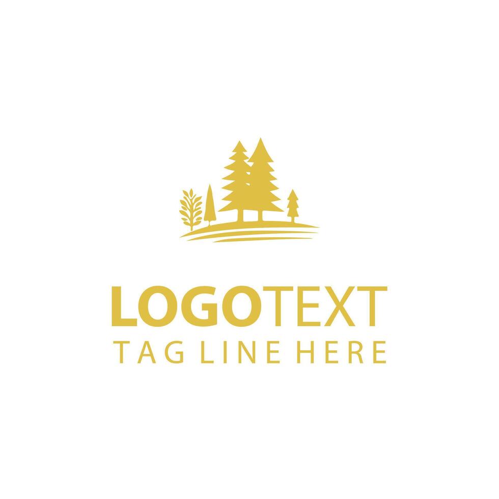 Mulberry forest tree logo vector