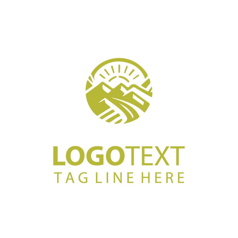 Jacaranda forest tree logo vector