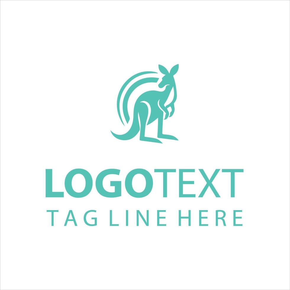 Roo Runners Kangaroo Logo vector
