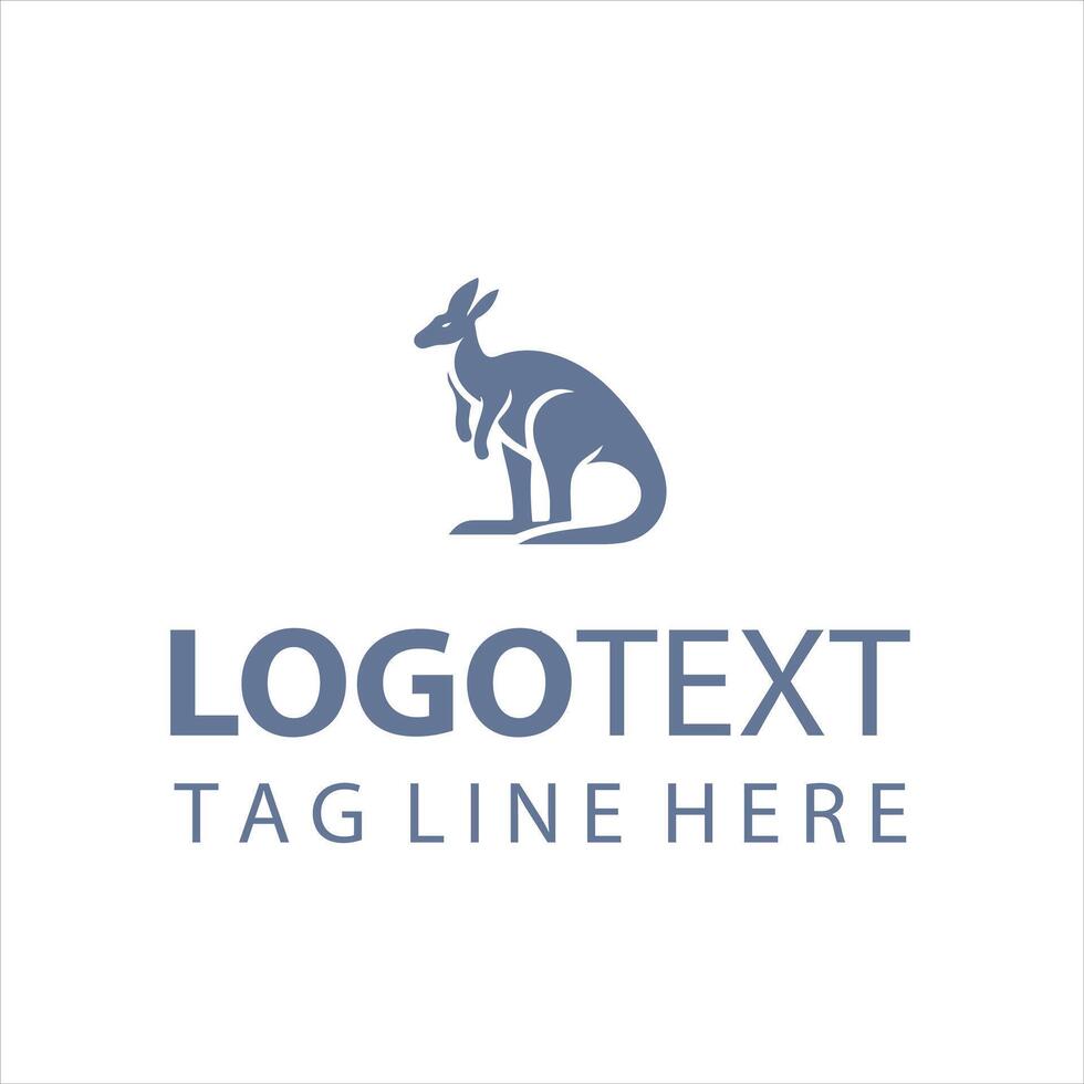 Roo Bound Kangaroo Logo vector