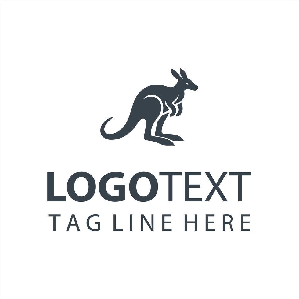 The Roo Project Kangaroo Logo vector
