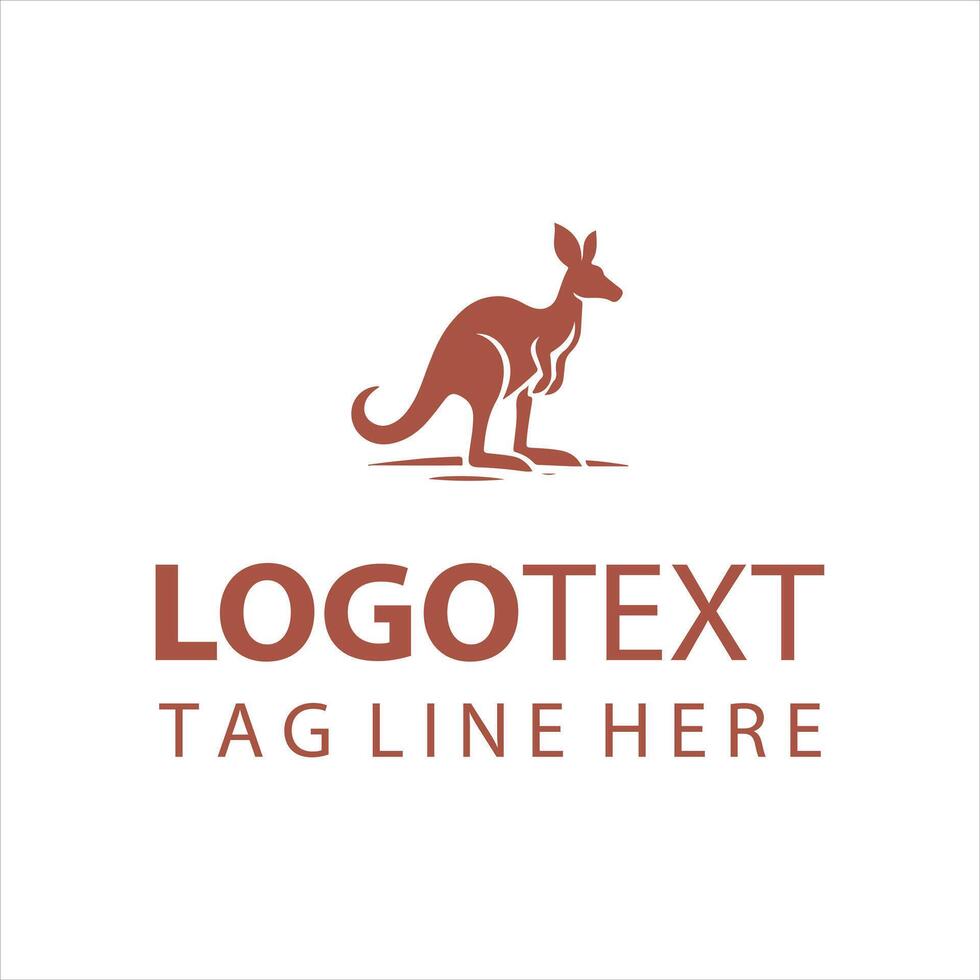 Roo Movement Kangaroo Logo vector
