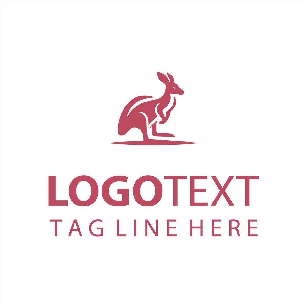 Roos Path Kangaroo Logo vector