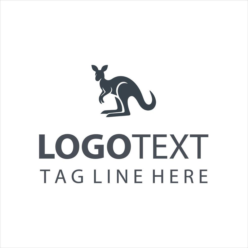 Roo Flex Kangaroo Logo vector