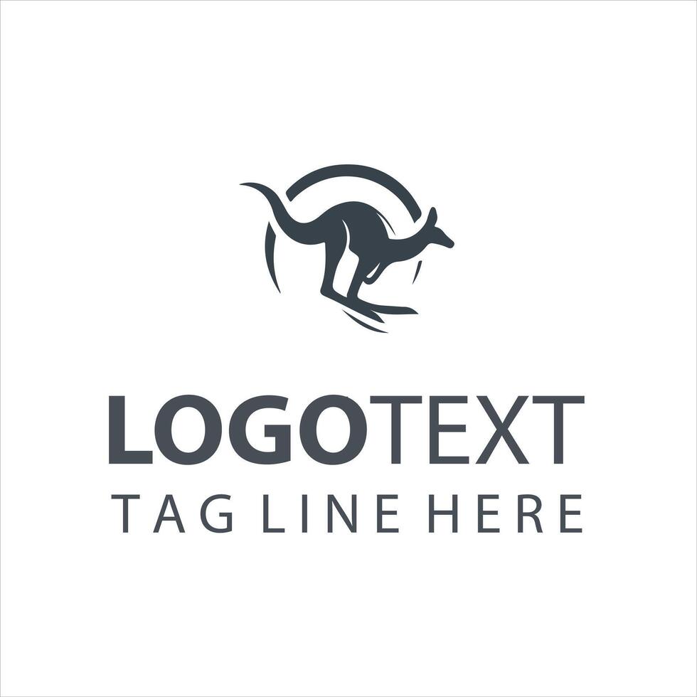 The Roo Effect Kangaroo Logo vector