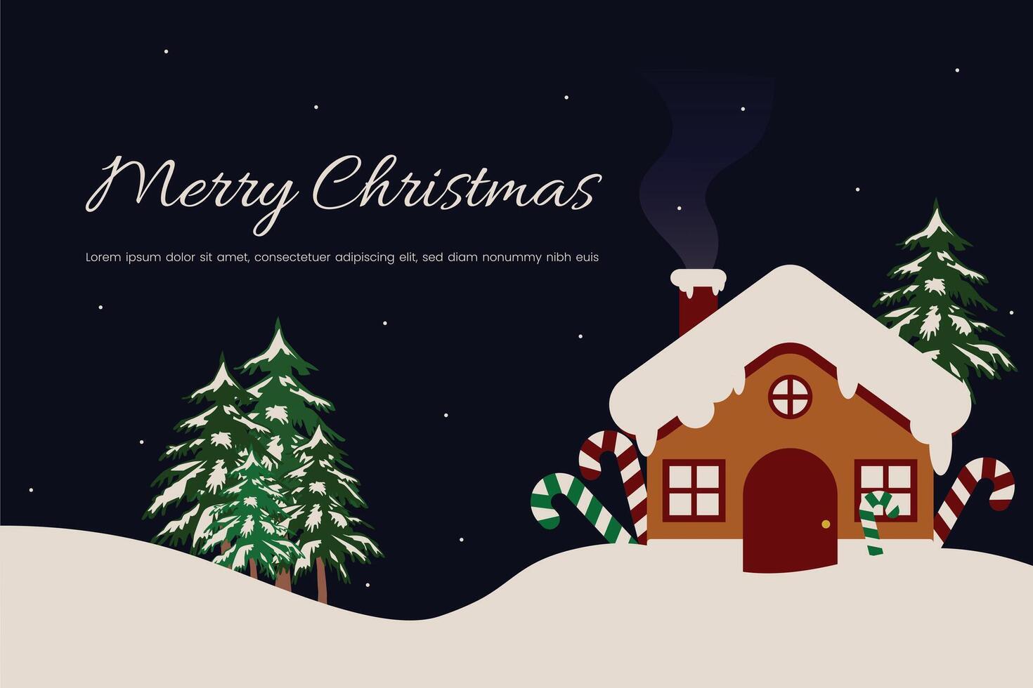 christmas background template vector
