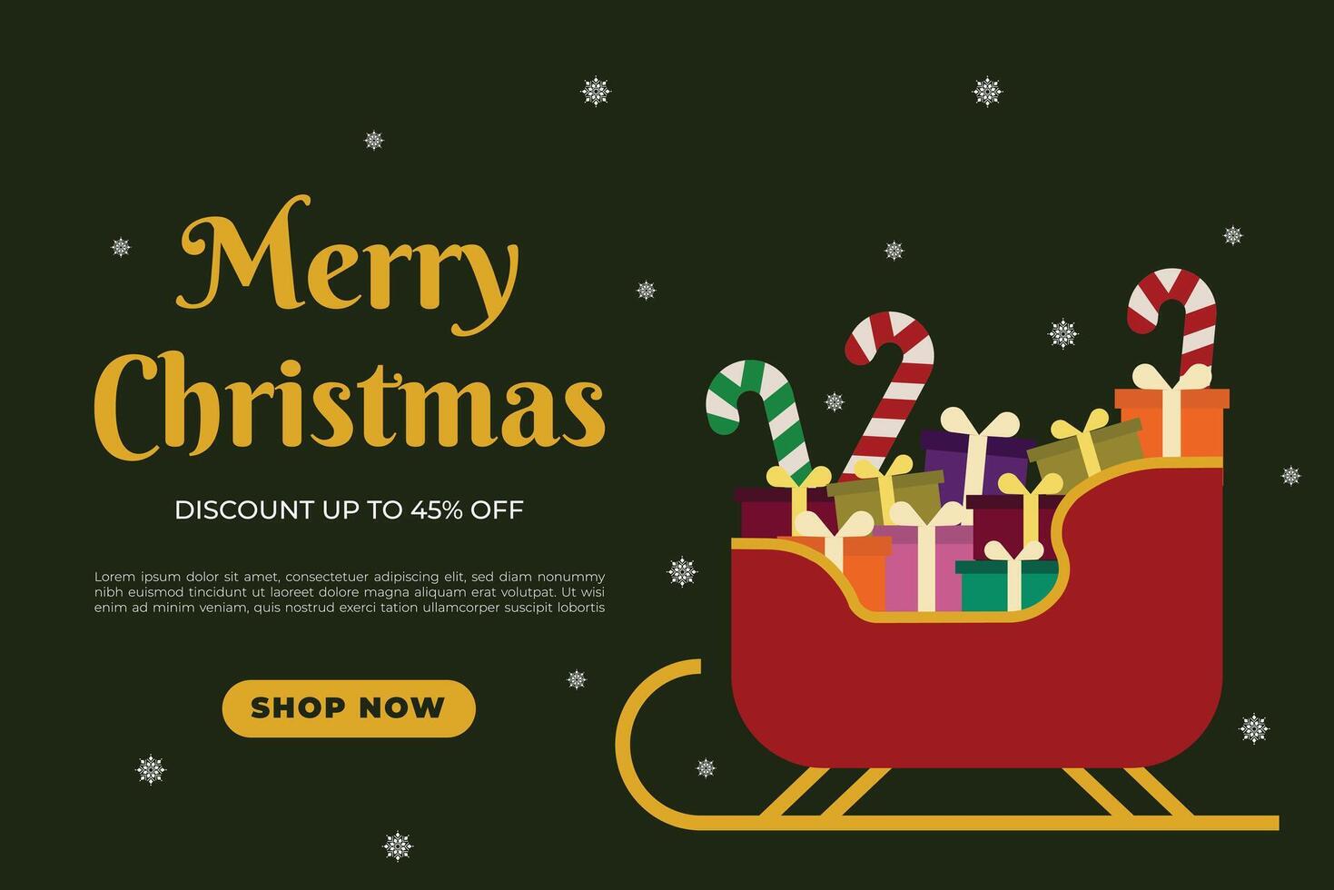 elegant christmas background template vector