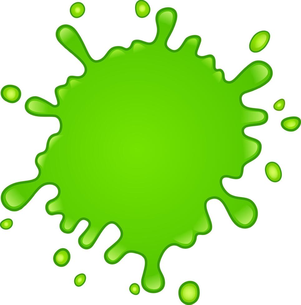 Vibrant green paint splatters dynamically against a clean white backdrop, creating an energetic and eye catching visual with its playful, abstract form and vivid color contrast vector