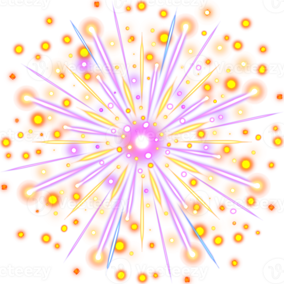 glowing color explosion png
