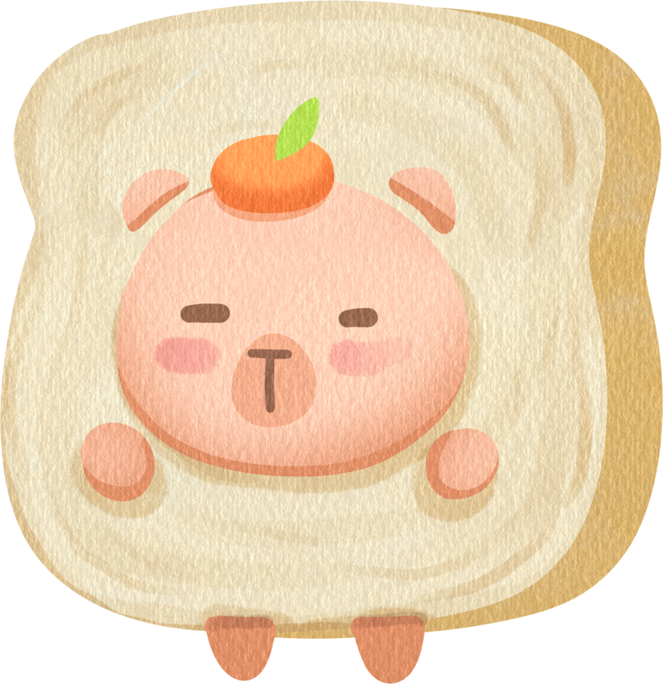 the sleepy capybara png