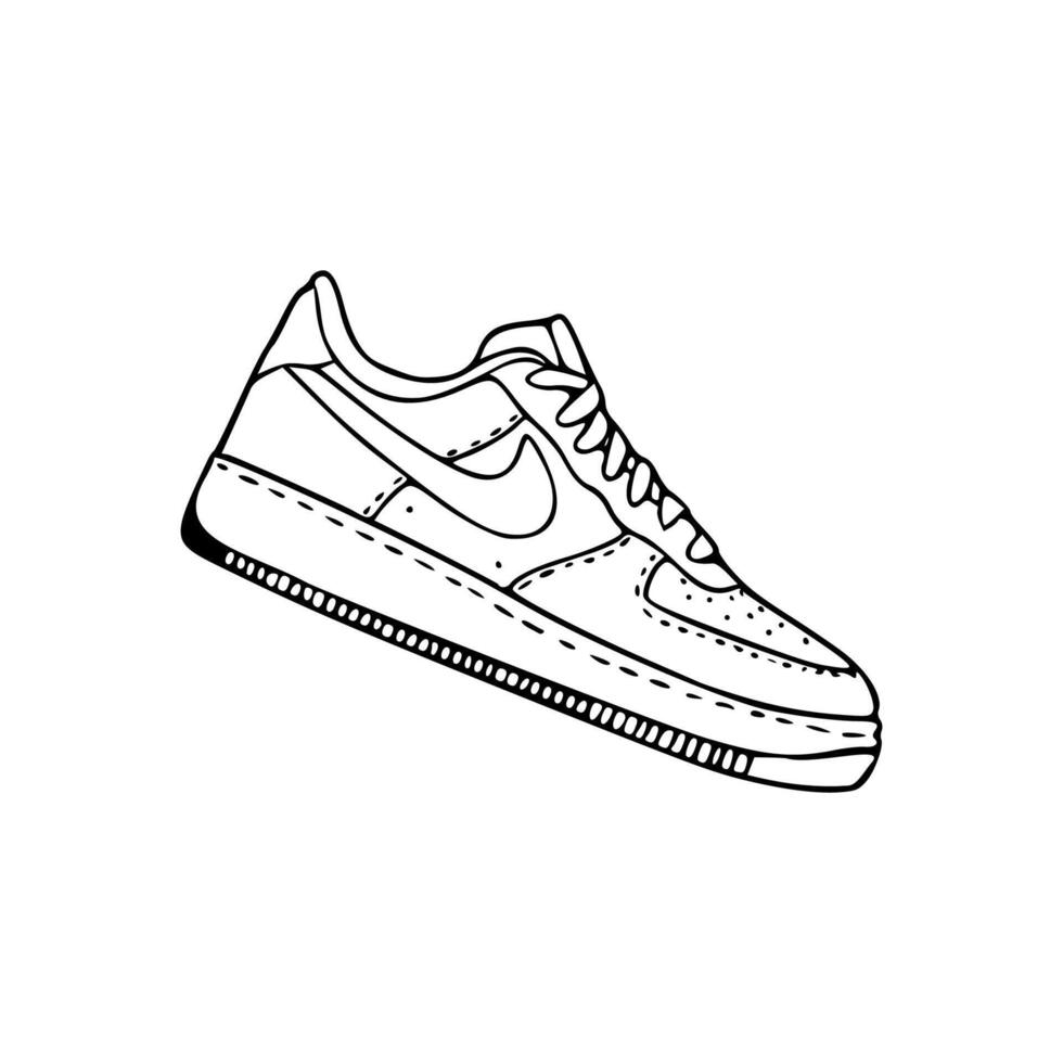 Air force 1 coloring pages vector