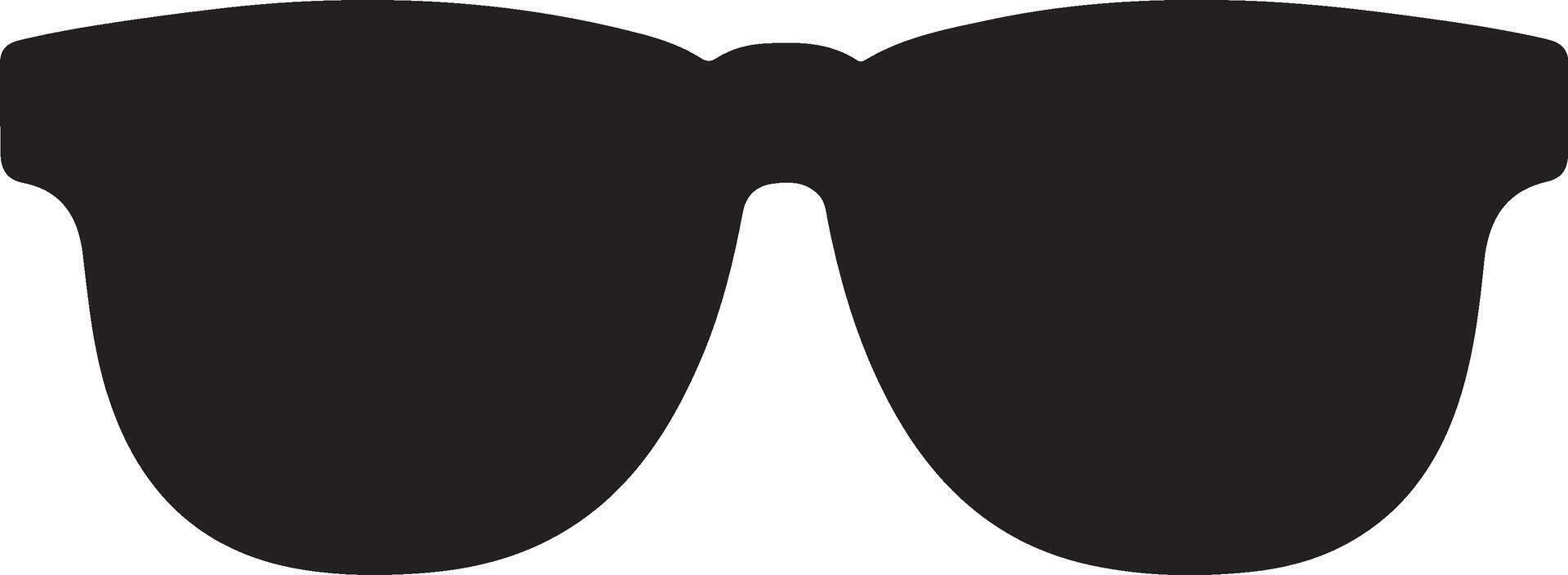 Simple sunglass silhouette art illustration and icon graphic design vector