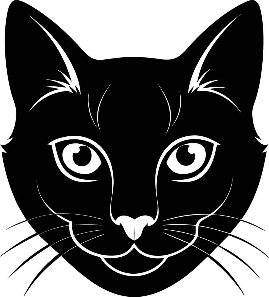 Cat icon and logo Cat silhouette art, symbol illustration graphics design vector