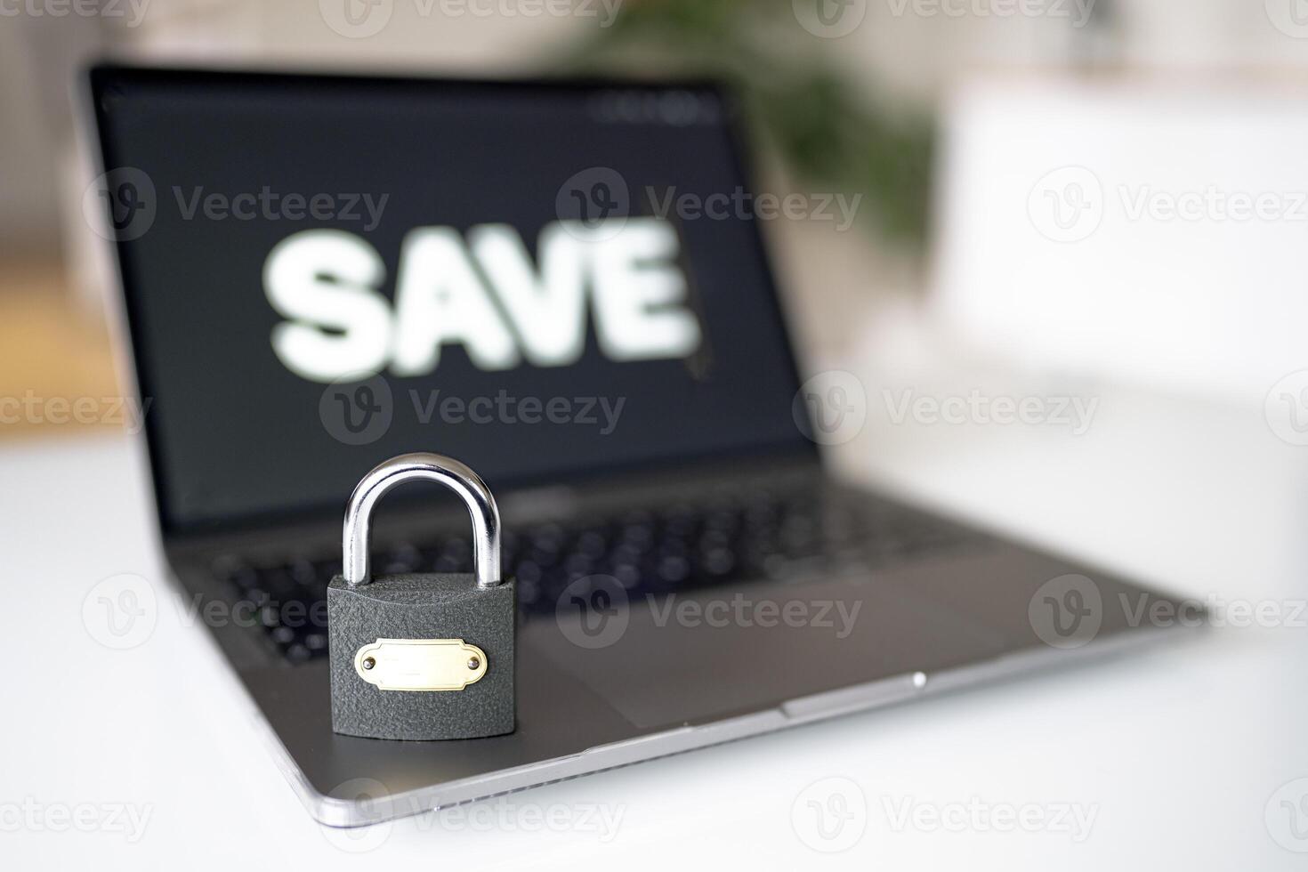Cyber security network data protection concept. photo