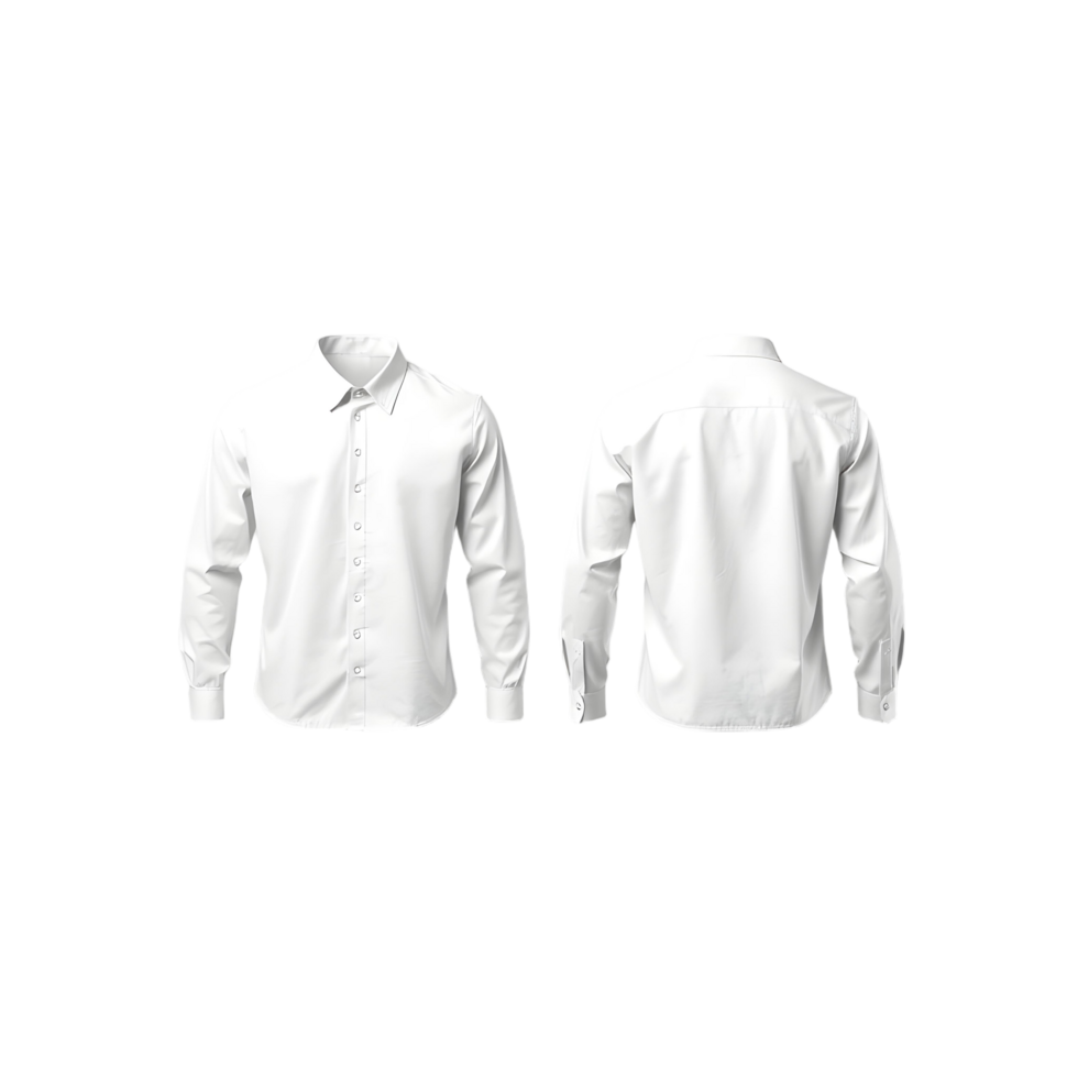 White shirt mockup template png
