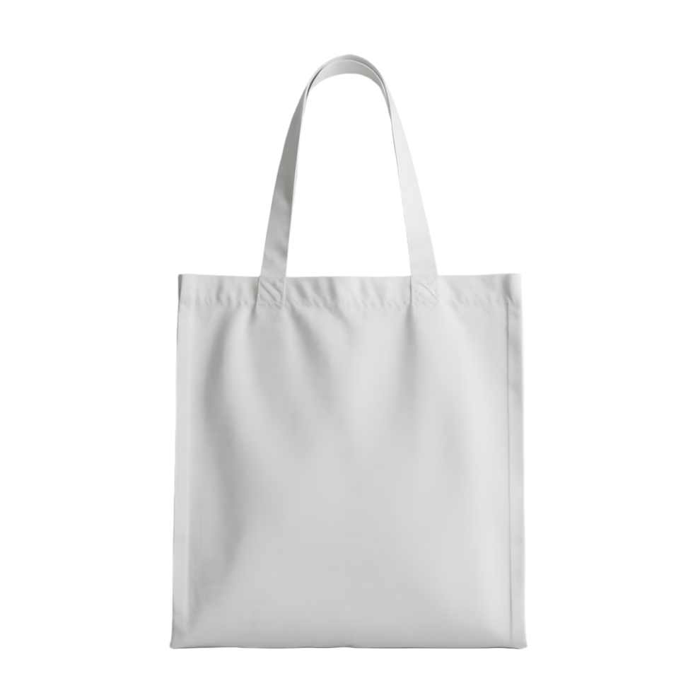 A white tote bag on a black background png
