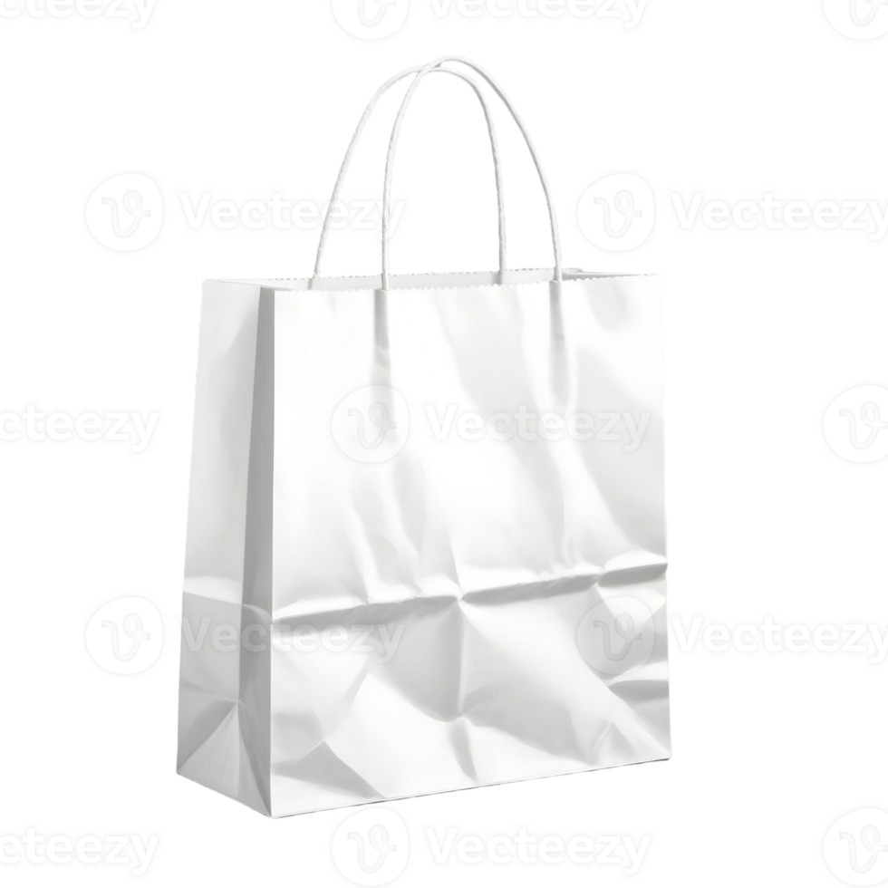White paper bag png
