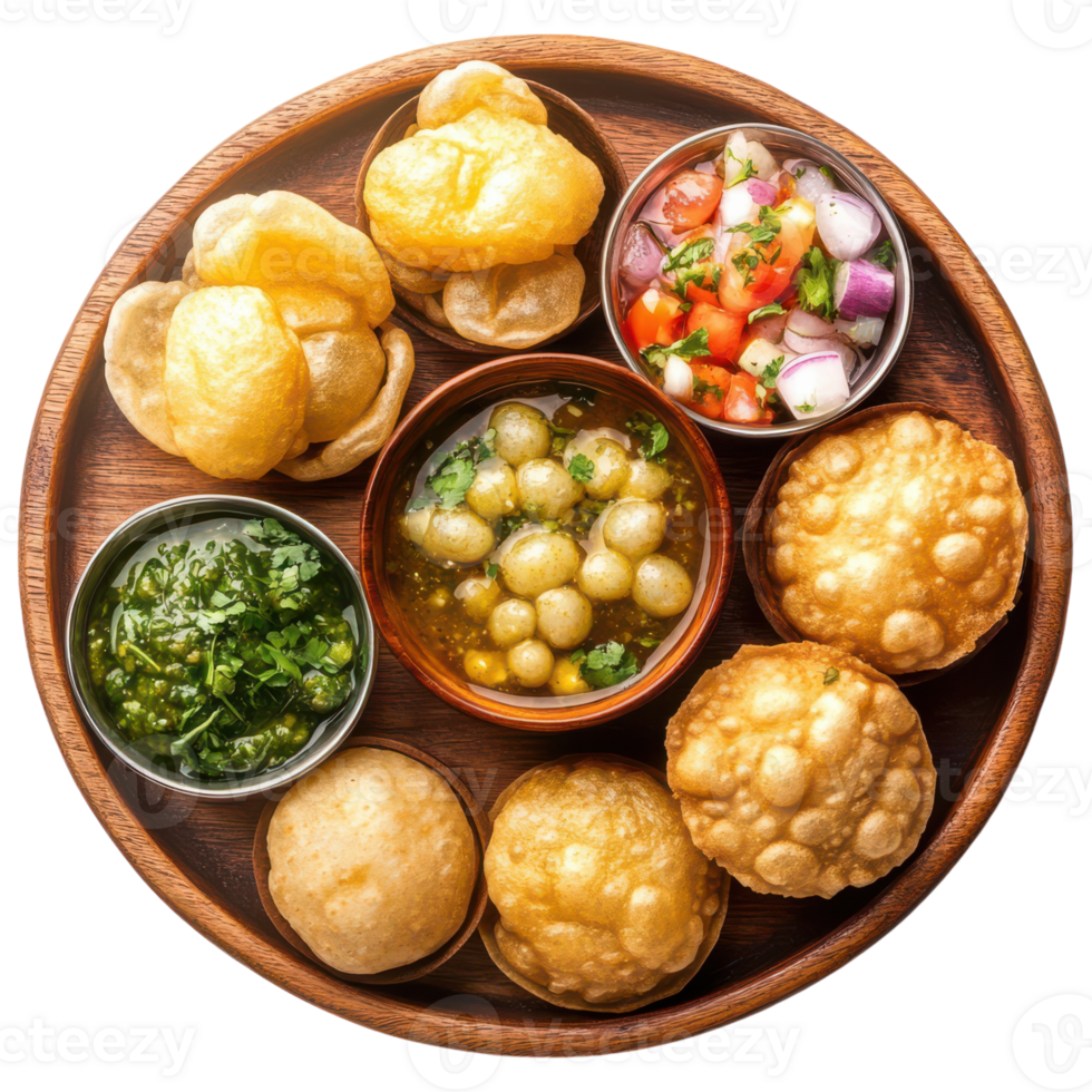 A wooden plate with different types of food png