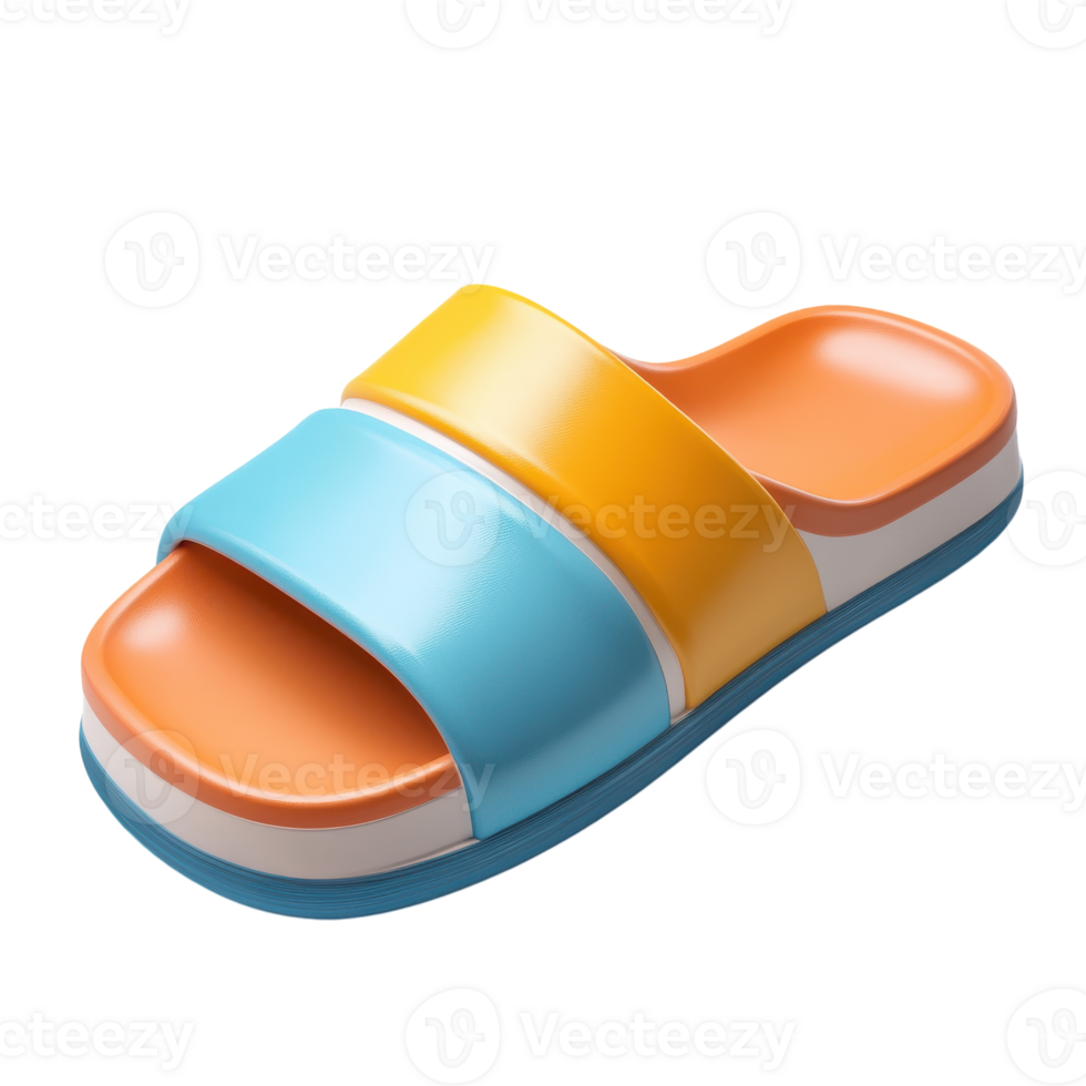 Comfortable Slide Sandals for Casual Wear on transparent background png