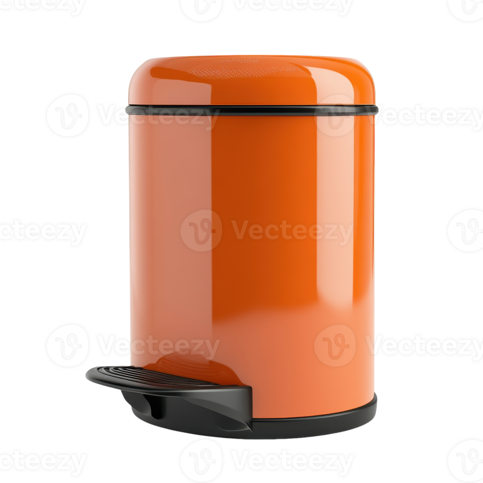 Durable Trash Can for Efficient Waste Management on transparent background png