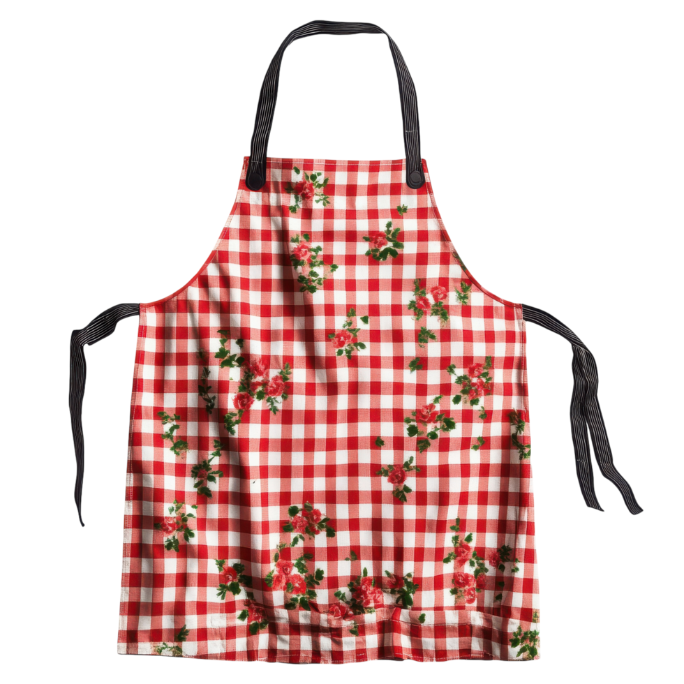 Isolated Apron for Culinary Use and Kitchen Decor on transparent background. png