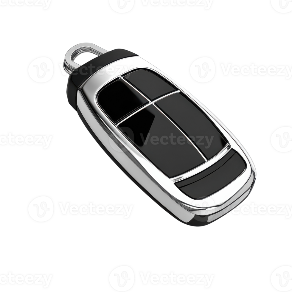 Isolated Car Key Fob for Automotive Use on transparent background. png