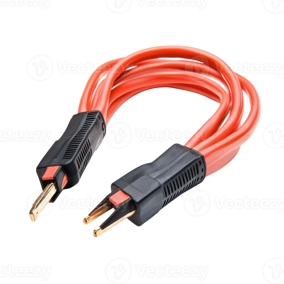 Car Jumper Cables Isolated for Emergency Rescues on transparent background. png