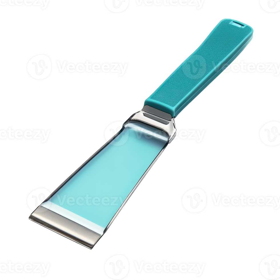 Car Window Scraper for Easy Ice Removal in Winter on transparent background. png