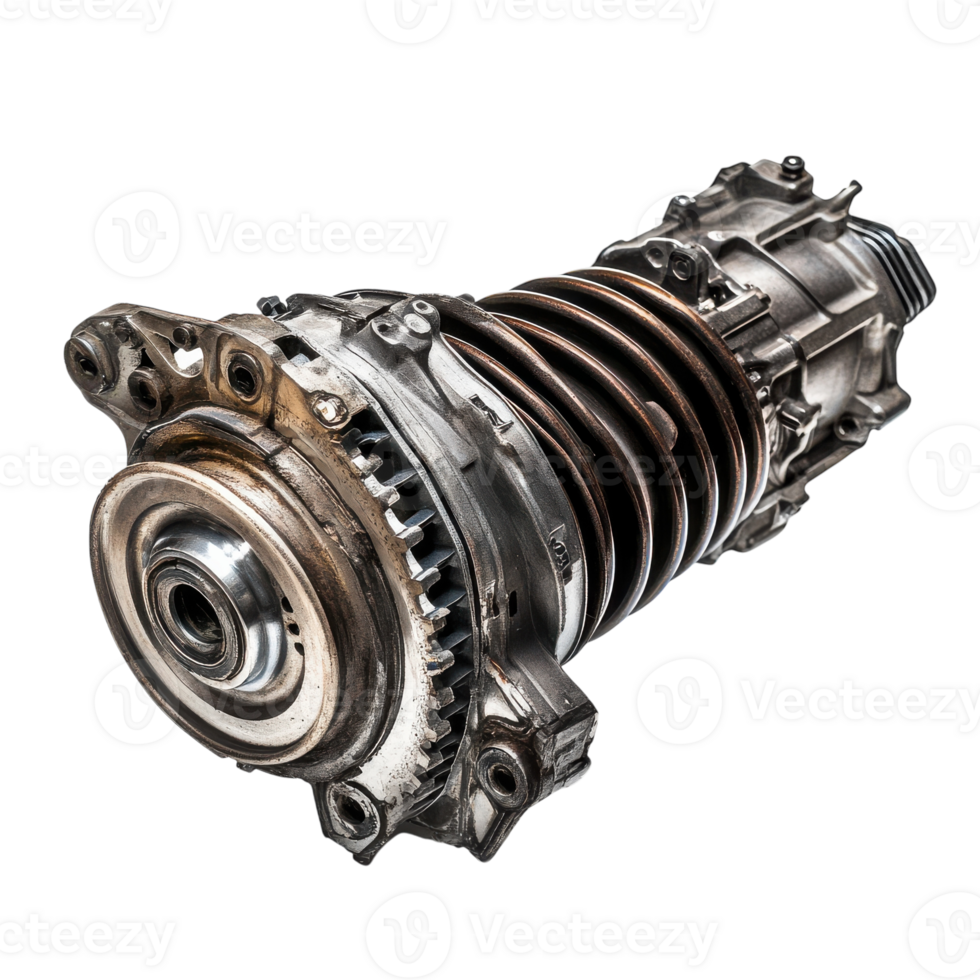 Car Transmission System Explained for Mechanics on transparent background. png
