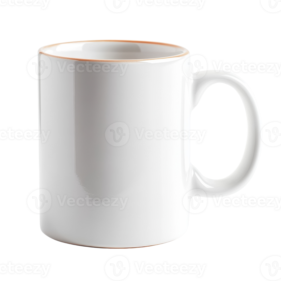 stilvoll Keramik Becher zum Kaffee und Tee Liebhaber auf transparent Hintergrund. png