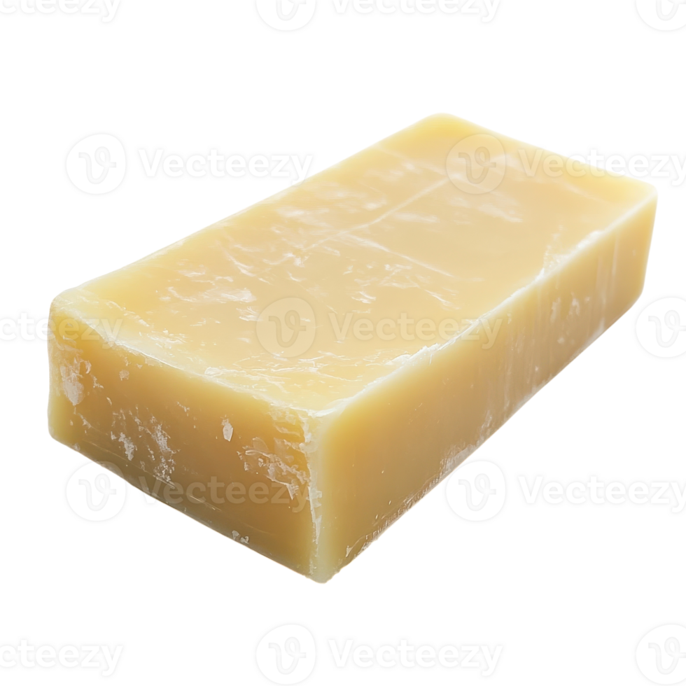 Delicious Cheese Block for Culinary Uses on transparent background. png