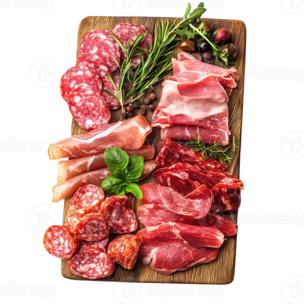 Delicious Charcuterie Board for Entertaining Guests on transparent background. png